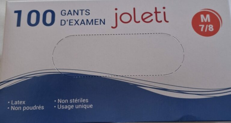 gant latex non poudre 7-8 M 1