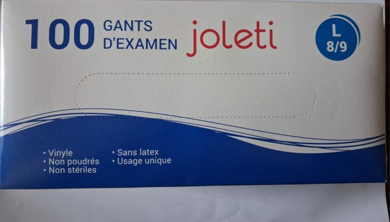 gant vinyle taille L 8-9