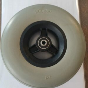 ROUE PLASTIQUE 8" 200X50 Bandage PU gris