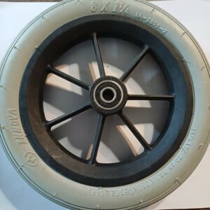 Roue Plastique 8" 200x30 Pneu gris